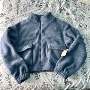 Blue Sherpa Jacket NWT